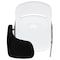 Flash Furniture White Ergonomic Shell Chair with Right Handed Flip-Up Tablet Arm RUT-EO1-WH-RTAB-GG - alternate 2